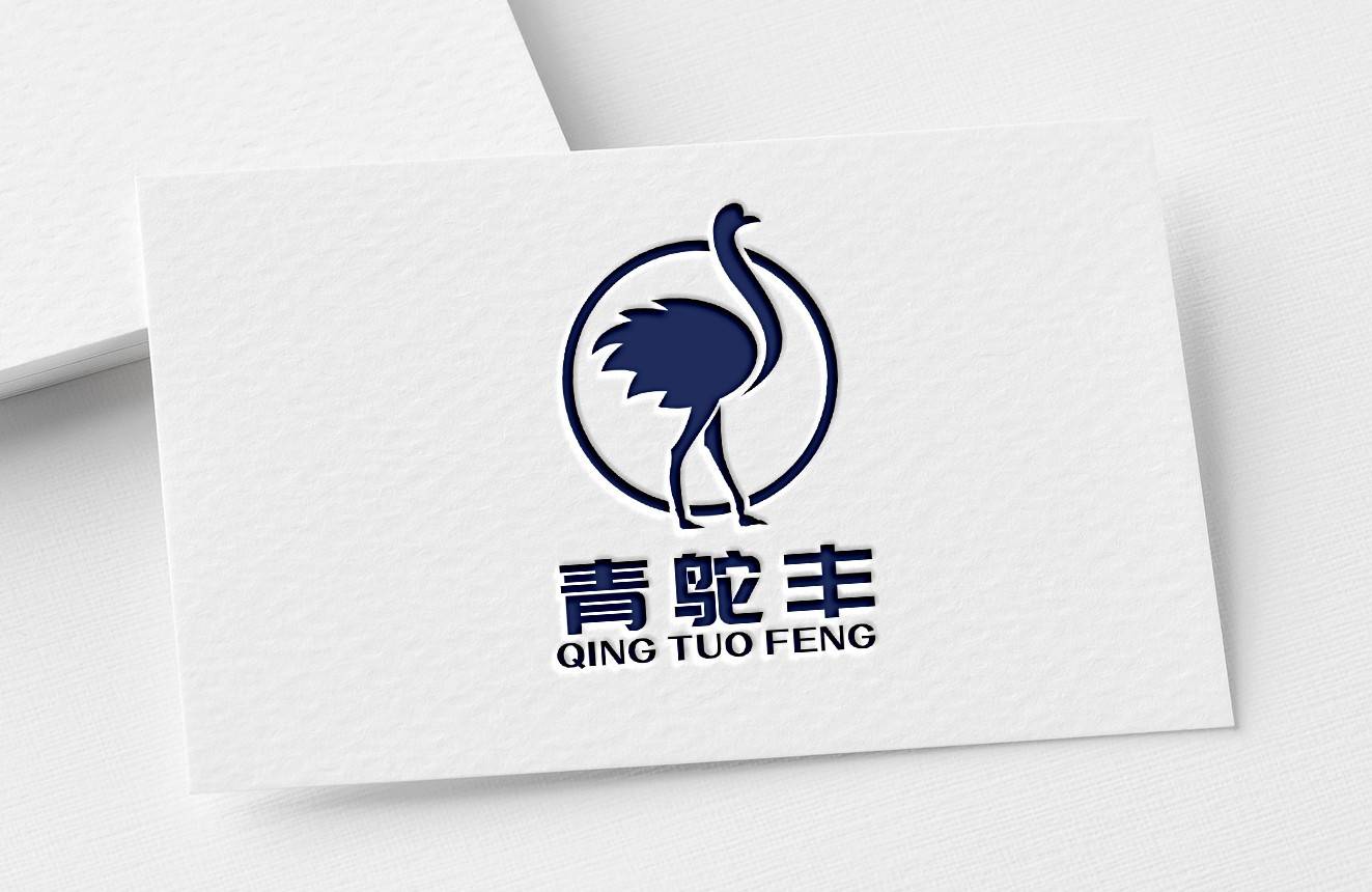 青鸵丰logo设计 